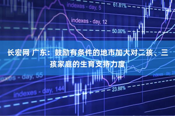 长宏网 广东：鼓励有条件的地市加大对二孩、三孩家庭的生育支持力度