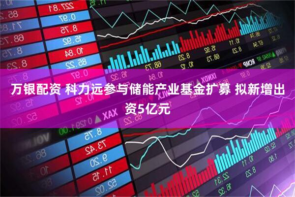 万银配资 科力远参与储能产业基金扩募 拟新增出资5亿元