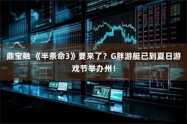 鼎宝融 《半条命3》要来了？G胖游艇已到夏日游戏节举办州！