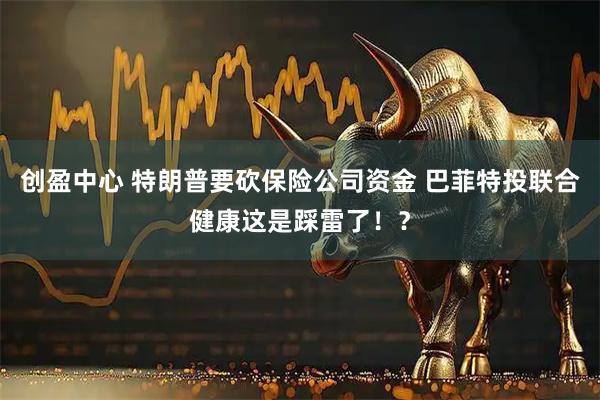 创盈中心 特朗普要砍保险公司资金 巴菲特投联合健康这是踩雷了！？